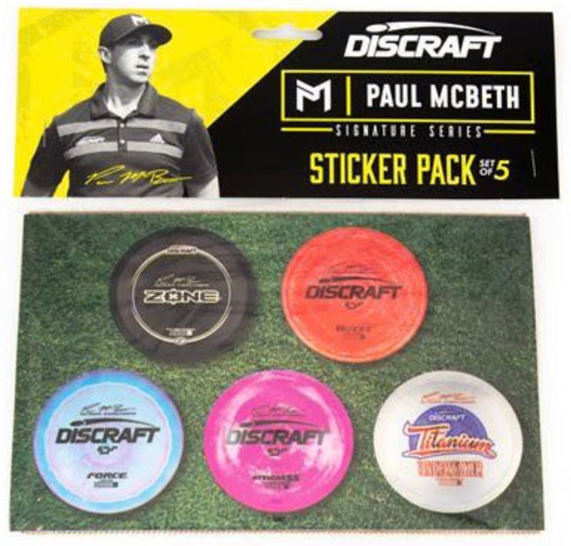 Paul McBeth Sticker Pack - One Sheet of 5 Stickers